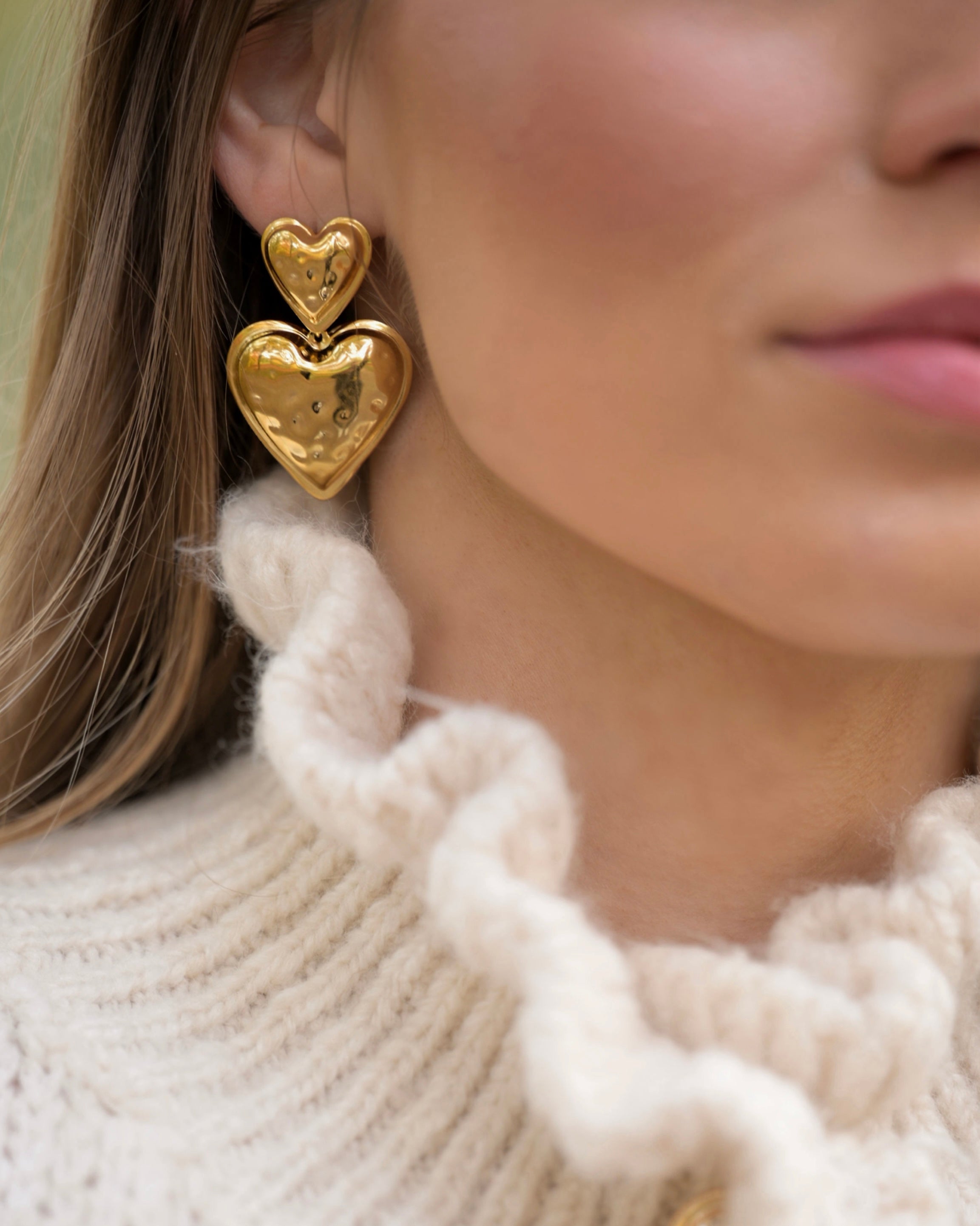 Double Heart Earrings