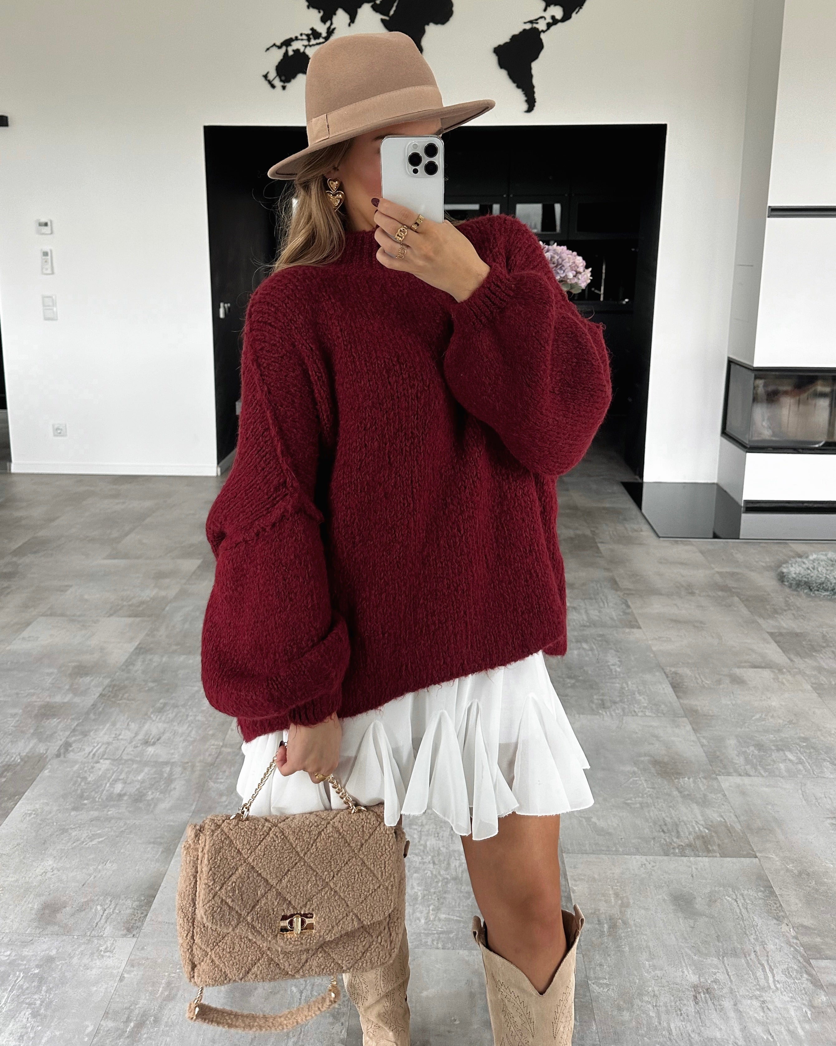 Pullover “May” Bordeaux