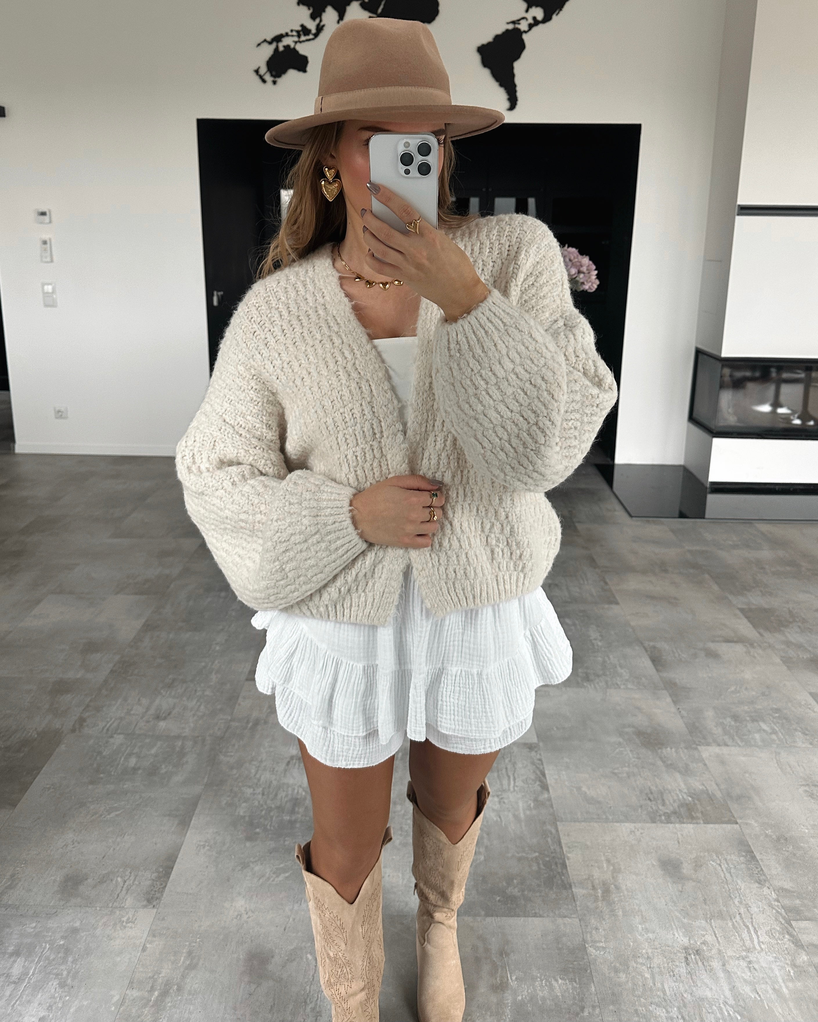 Cardigan "Elea" Ecru