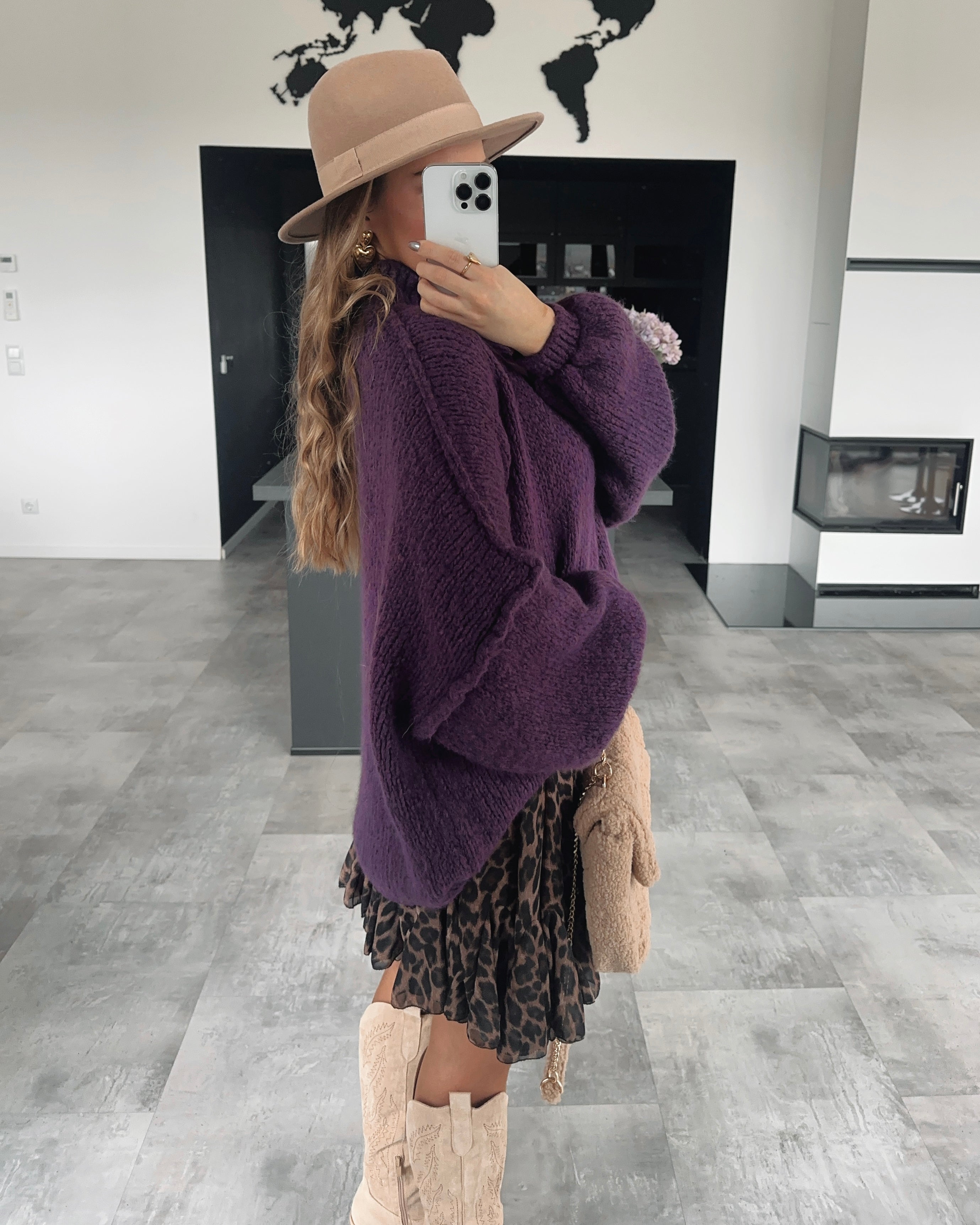 Pullover “May” Plum