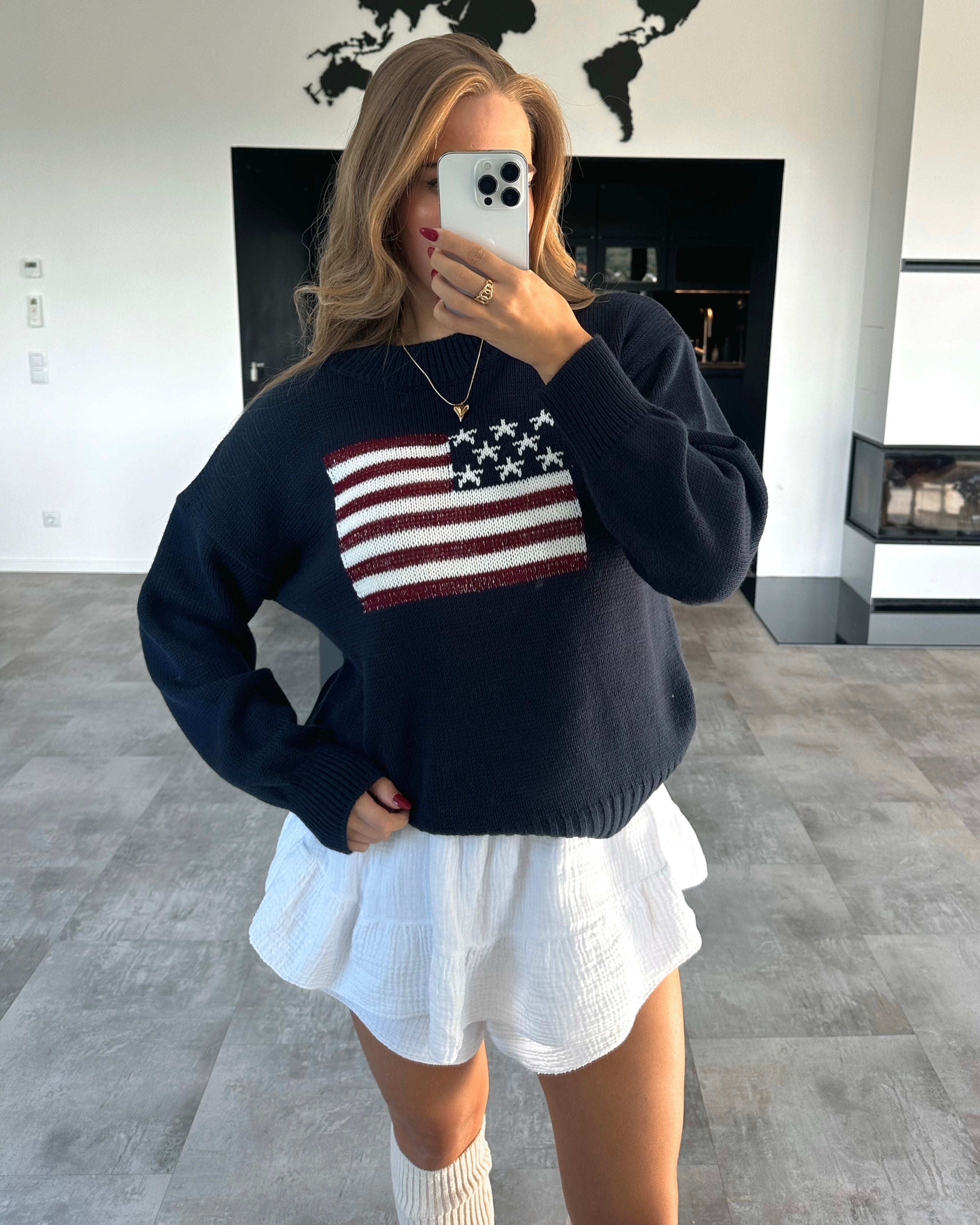 Sweater "Star Girl" Navyblau