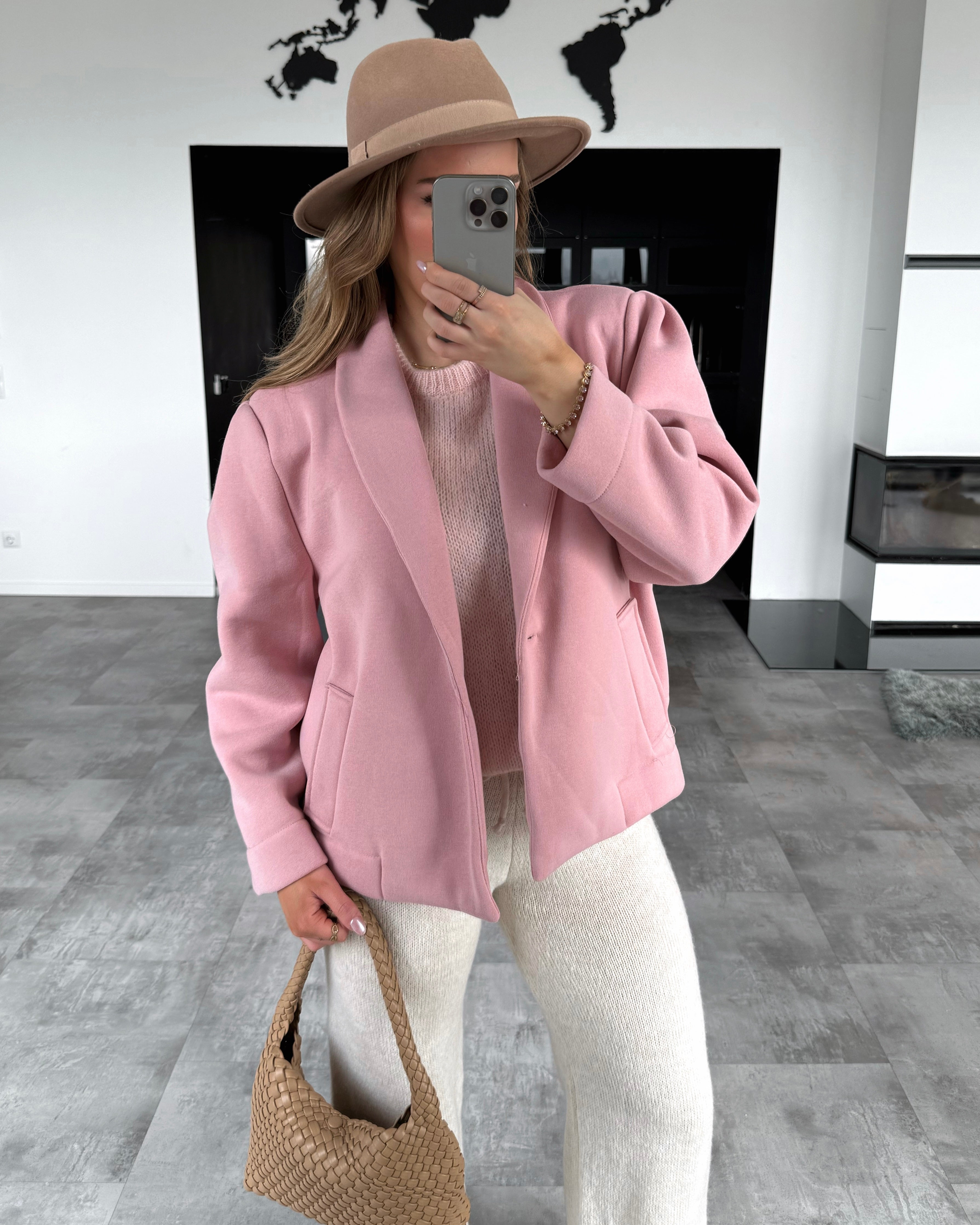 Mantel-Blazer “Clove” Rosa